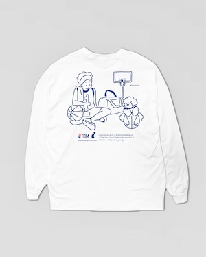 Basketball Long sleeve shirts White