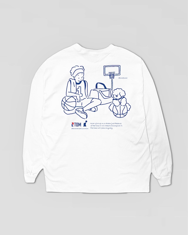 Basketball Long sleeve shirts White