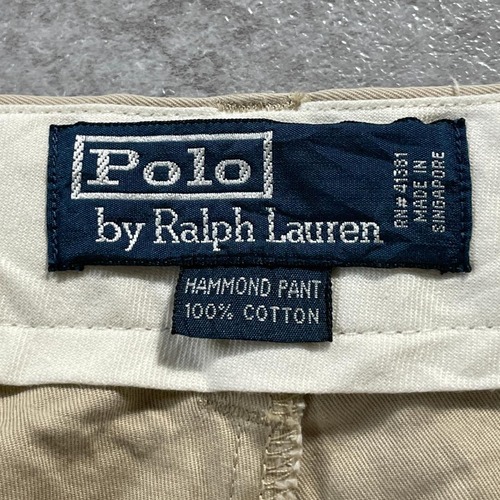 90-00s Ralph Lauren 36/32 ベージュチノパンツ 詳細写真2