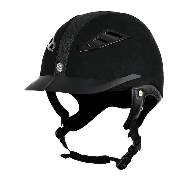 BACK ON TRACK® EQ3 Lynx microfibre strass helmet バックオントラック ヘルメット