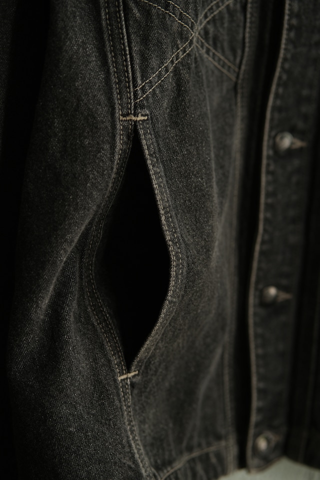 Utah/“MARITHE’ FRANCOIS GIRBAUD” Yarn-dyed denim jacket