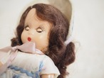 ナンシー・アン  「ストーリーブックドール」プラスティック　白にブルー花柄 画像16