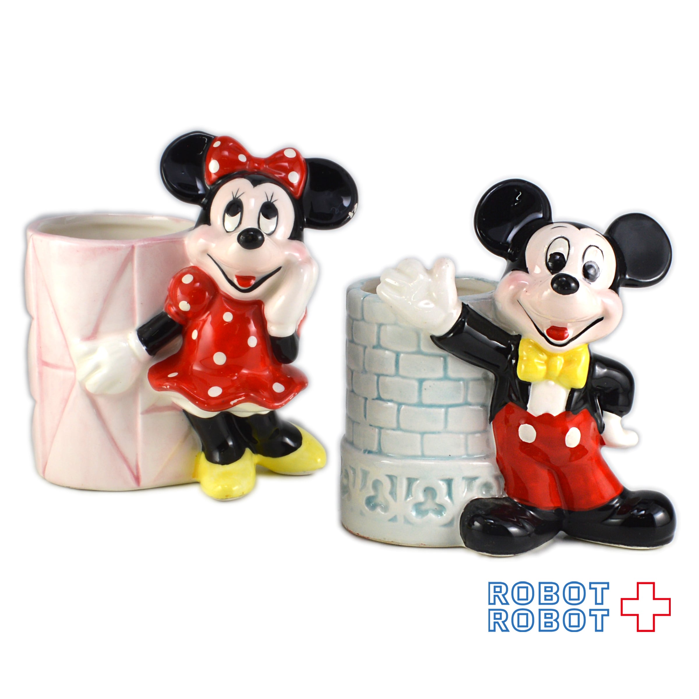 TDL 陶器 ペンスタンド ミッキー ミニー | ROBOTROBOT