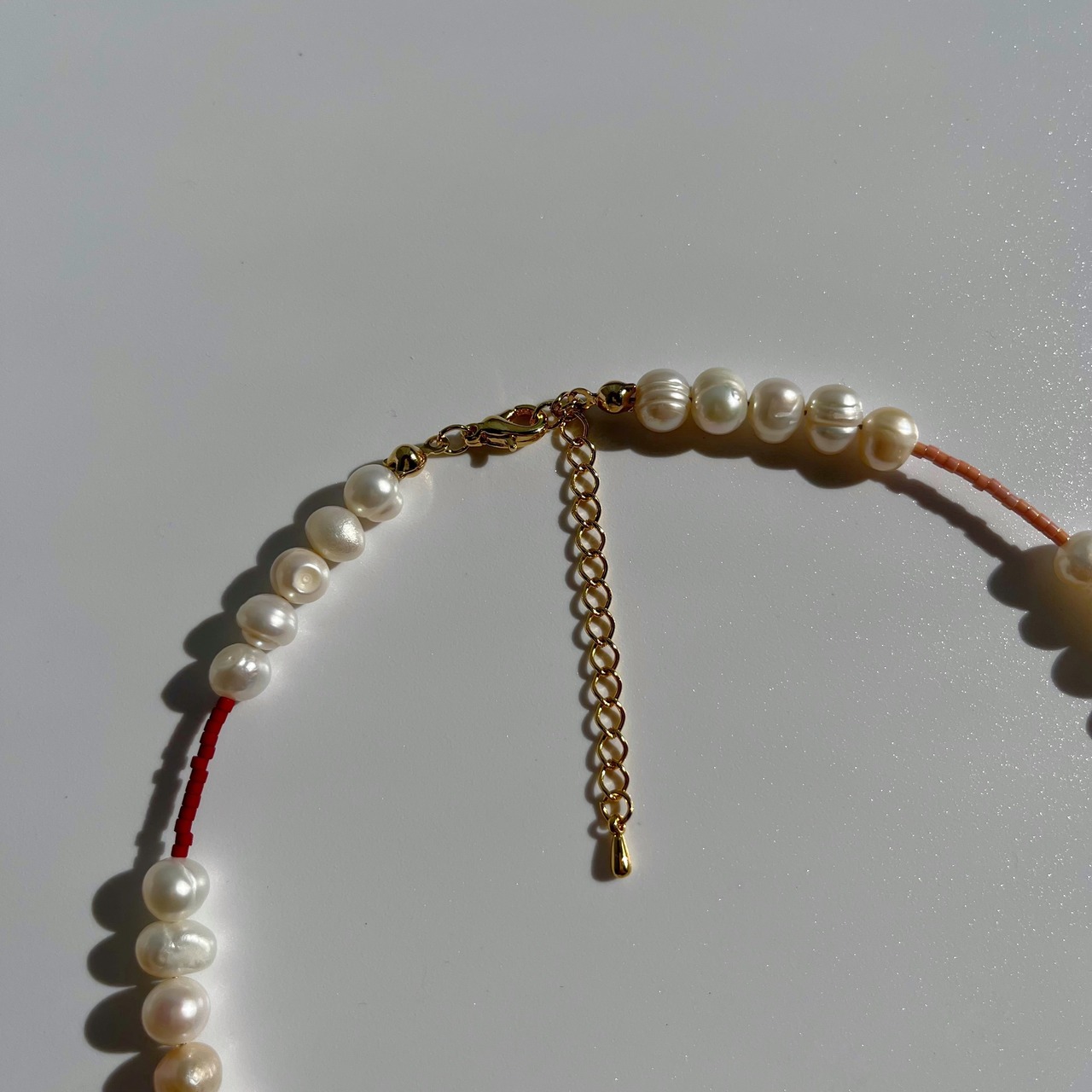 淡水パール　ビーズネックレス ［GKN046］