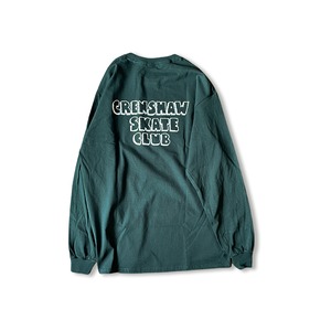 Crenshaw Skate Club | OG LOGO L/S Shirt / Green