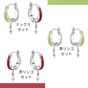 LUCKY APPLE ピアスセット　E00575