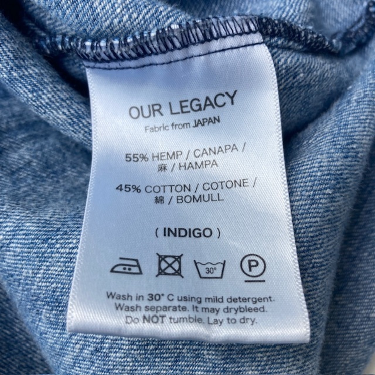 Our Legacy デニムプルオーバーシャツ 画像8