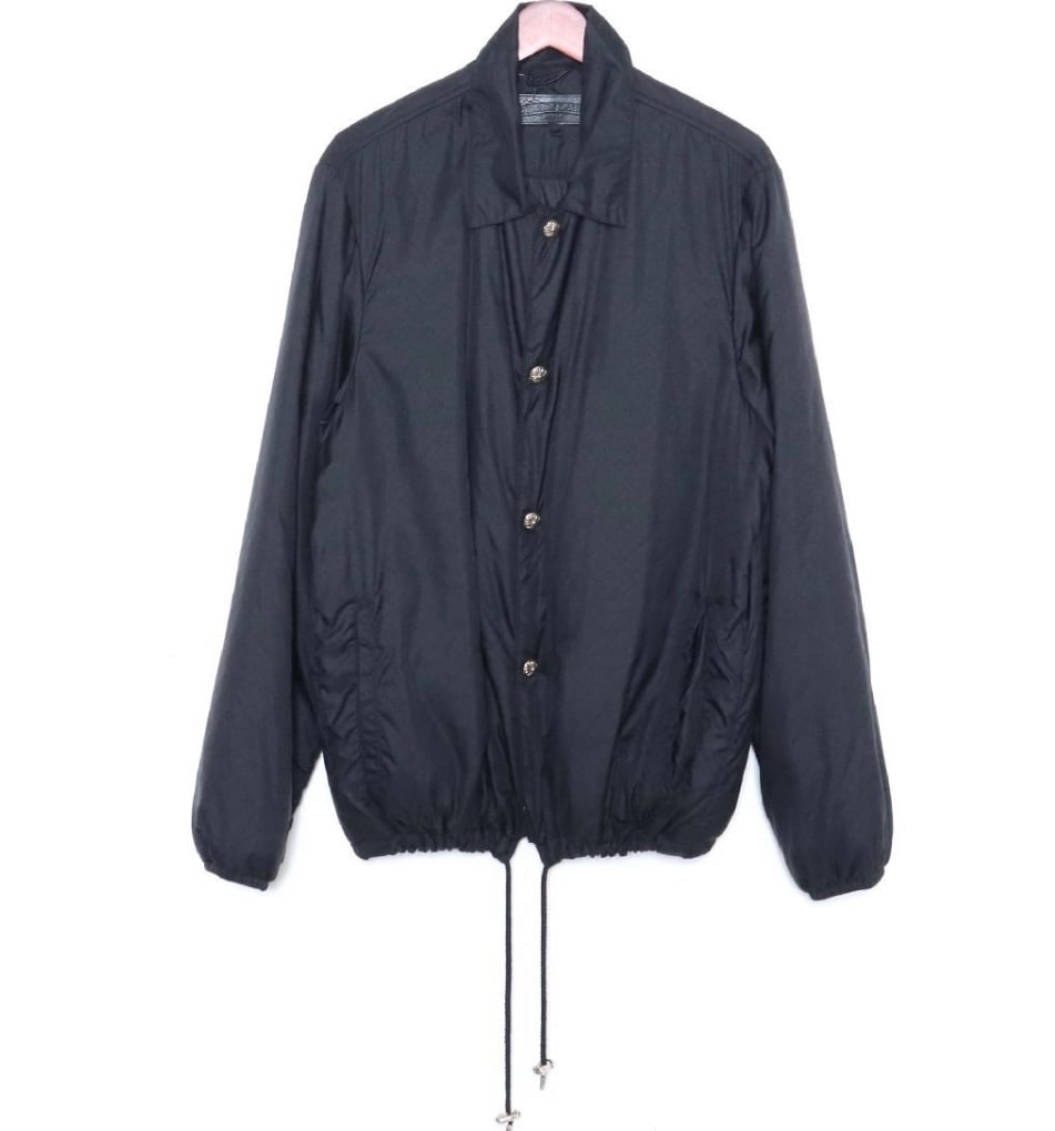 CHROME HEARTS クロムハーツ SS07 RIGGINS FBRC CHプラス 総柄 クロスボタン ナイロン コーチジャケット ブルゾン