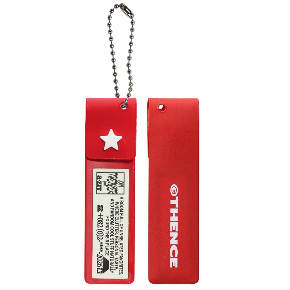 THENCE]「AZT」Mini Pocket キーホルダー（Red） | moim - 韓国雑貨や