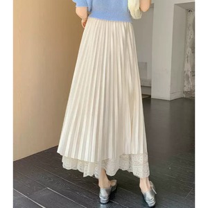 レース リバーシブル フレア ロング スカート 10317