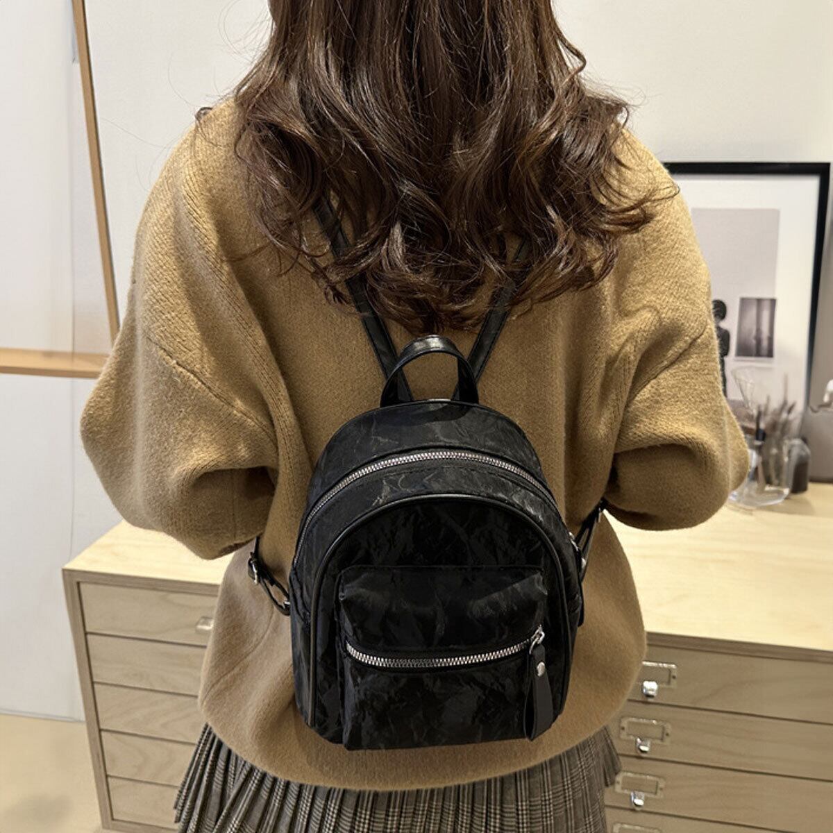 ミニリュック PUレザー レディース 韓国 小さめ 軽量 大人 かわいい リュック おしゃれ カジュアル 通勤 通学 マーブル柄 ミニバッグ 大人可愛い 大人女子