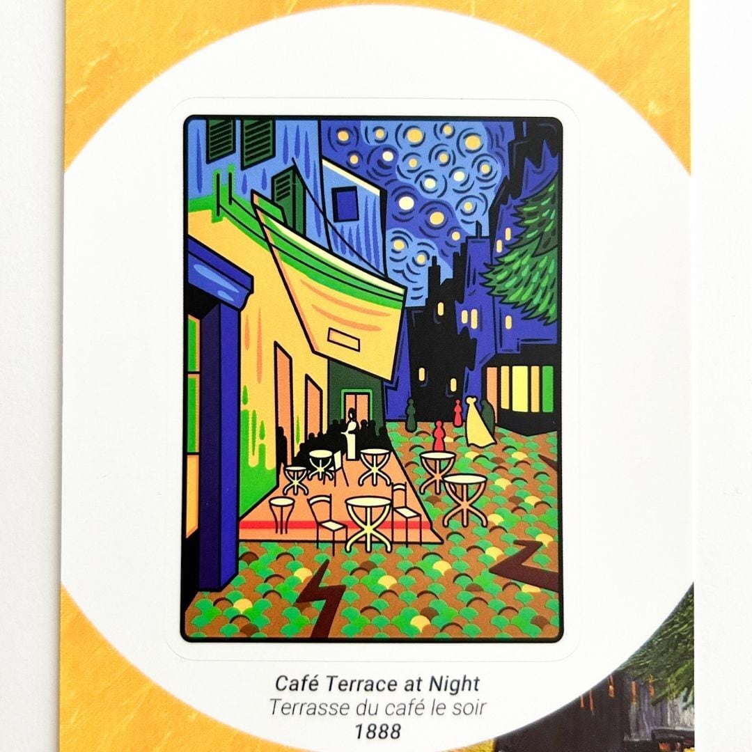 ゴッホ ステッカー 夜のカフェテラス | hmm, by 東京都美術館