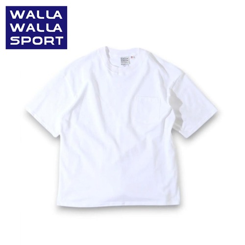 WALLA WALLA SPORT ワラワラスポーツ Tシャツ メンズ 半袖 U.S. MADE BIRDSEYE MESH POCKET TEE 春夏 USA製 メッシュ ポケットTシャツ 通気性 コットン WW040099