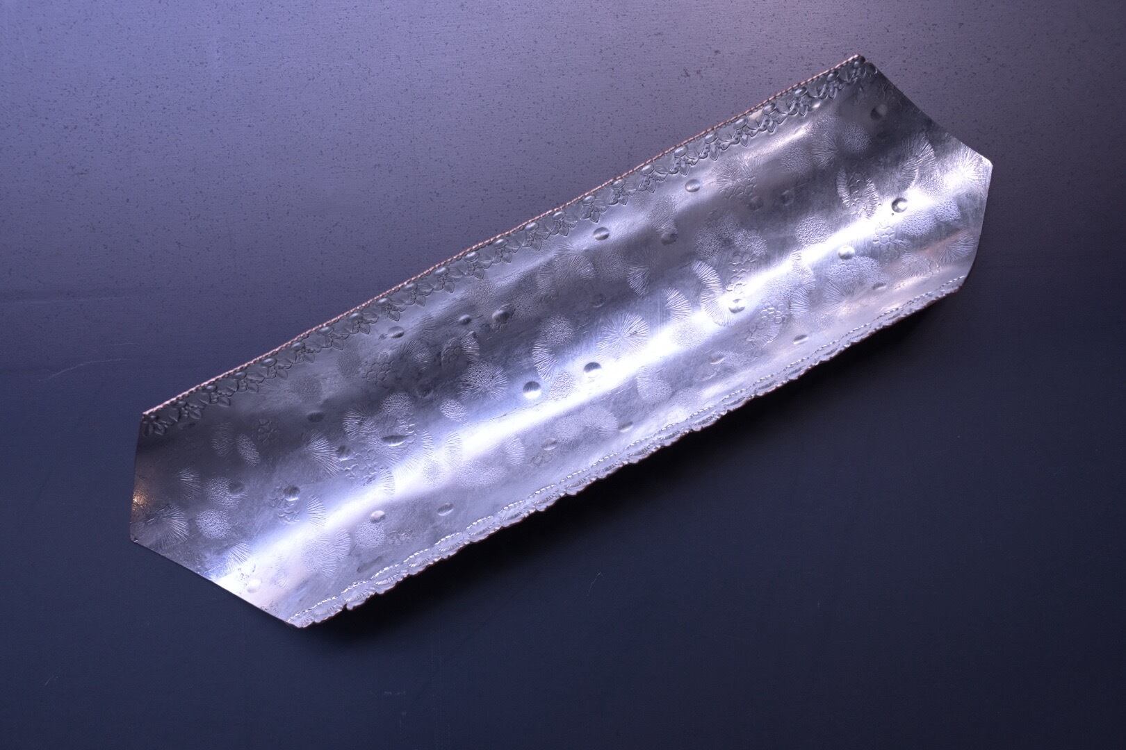 西川美穂 花ツラナル茶則 六角 錫引