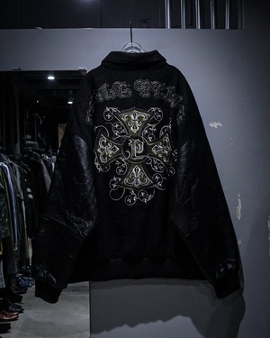 【add (C) vintage】“PELLE PELLE” 00's Vintage Gothic Cross Embroidery Versity Jacket