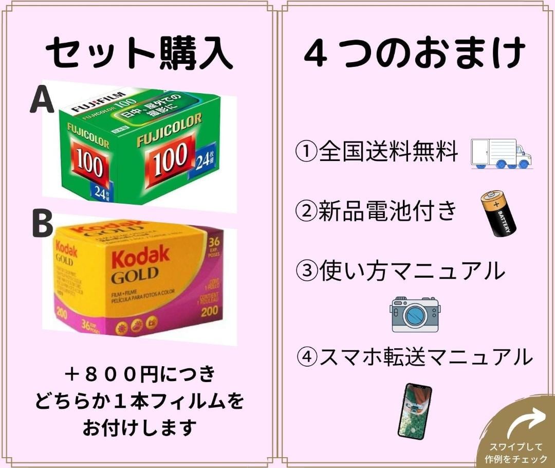 ☆おまけ富士フィルムカラー2本☆Canon Autoboy WT28