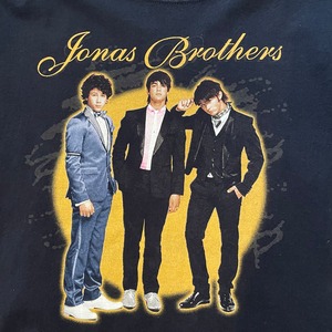 【anvil】ジョナスブラザーズ バンドTシャツ Jonas Brothers 2008 ツアーT バックプリント フォトプリント us古着