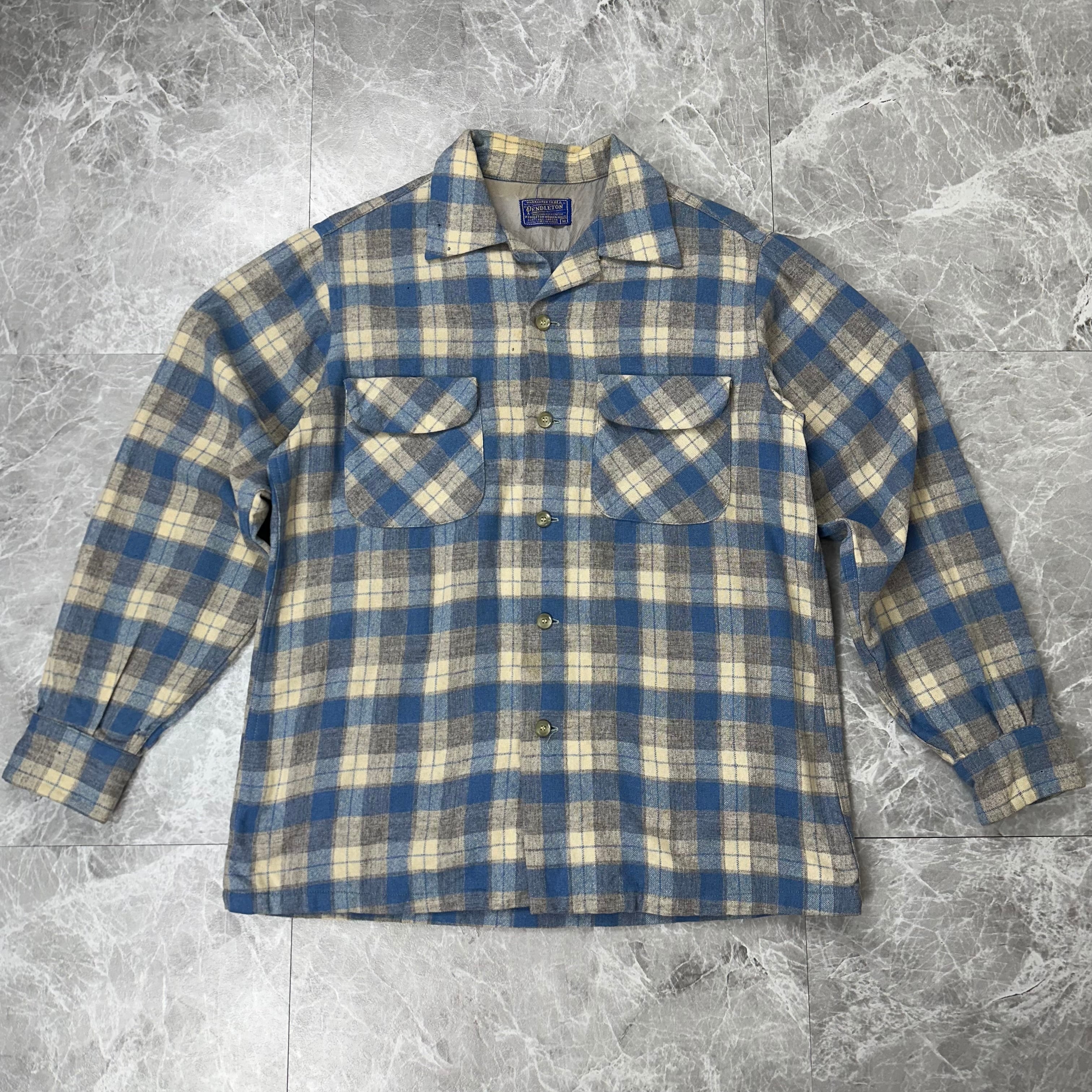 50s PENDLETON Wool Board Shirt / vintage ビンテージ ペンドルトン