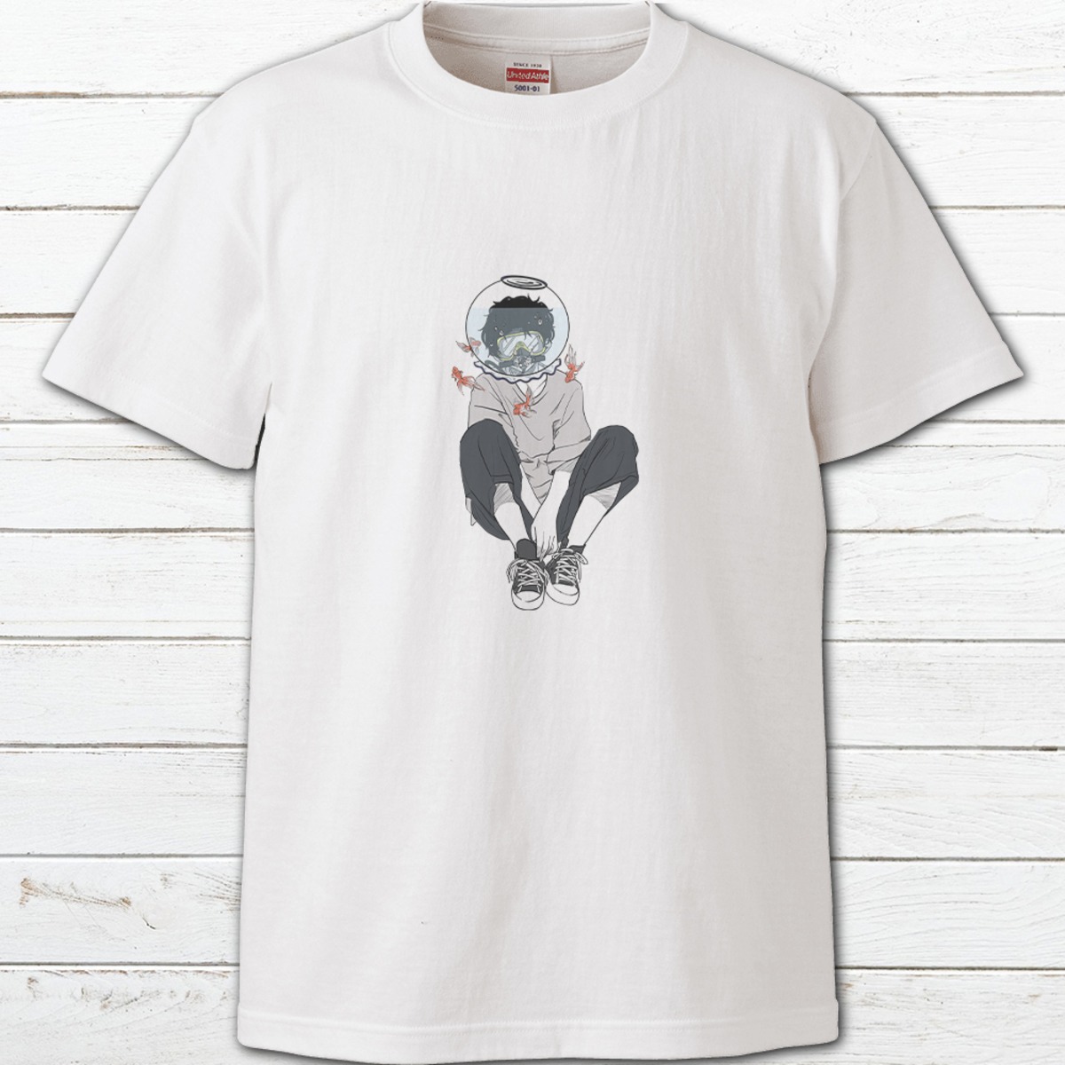 プリントtシャツ おしゃれ イラスト 男子 かっこいい イケメン クール 動物 金魚 メンズ レディース 個性的 おすすめ 人気 イラストレーター 絵師 クリエイター 白 半袖シャツ グッズ タイトル 金魚鉢 作 7 7 4 ナナシ A 1 イラストレーター クリエイター Youtuber プリントtシャツ おしゃれ イラスト 男子 かっこいい イケメン クール 動物 金魚 メンズ レディース 個性的 おすすめ 人気 イラストレーター 絵師 クリエイター 白 半袖シャツ グッズ タイトル 金魚鉢 作 7 7 4 ナナシ A 1 イラストレーター クリエイター Youtuber