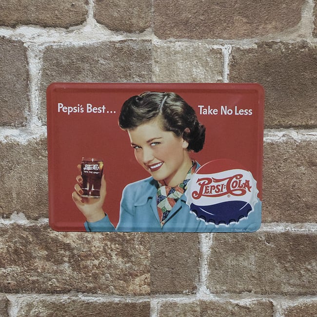 ペプシ 看板 アメリカン ペプシ Pepsi s Best Take No Less ポスト