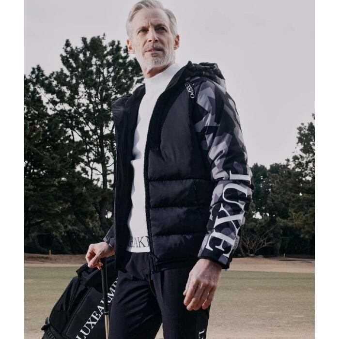 SALE セール LUXEAKMPLUS リュクスエイケイエムプラス スカンジナビアカモジャケット ゴルフ GOLF スポーツ カジュアル 防寒 迷彩 カモフラ LUXEAKMPLUS リュクスエイケイエムプラス スカンジナビアカモ