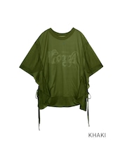 サイドフリルシフォンレイヤードTOPS (KHAKI) CQ-46083