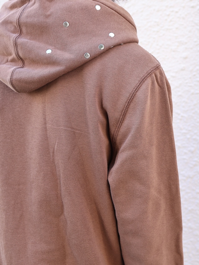 【Hannah Creak/26aw】Studded Hoodie gap body khaki