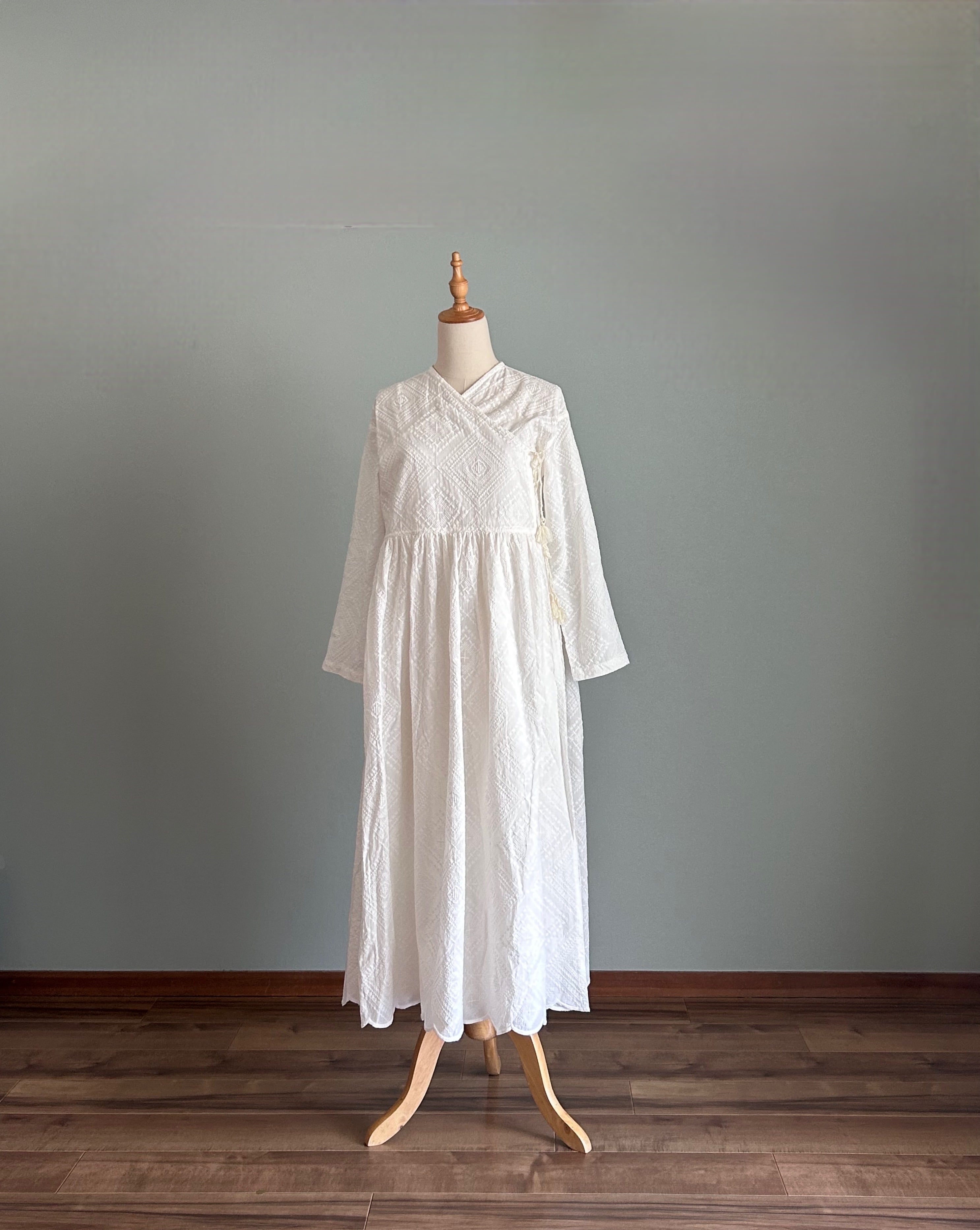 コットンカシュクールドレス | nuu