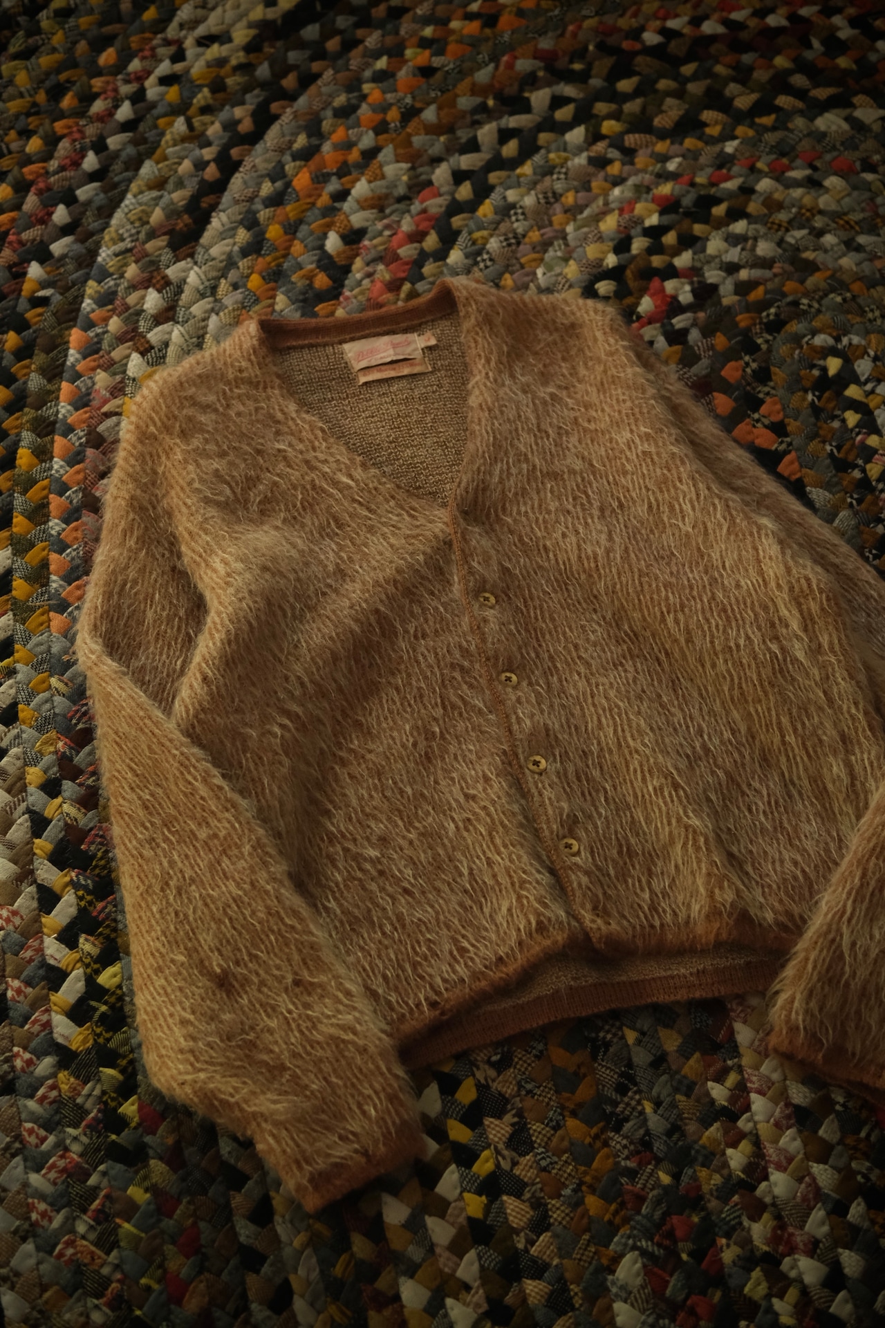 Utah/50's-60's Mohair65% Wool35% cardigan