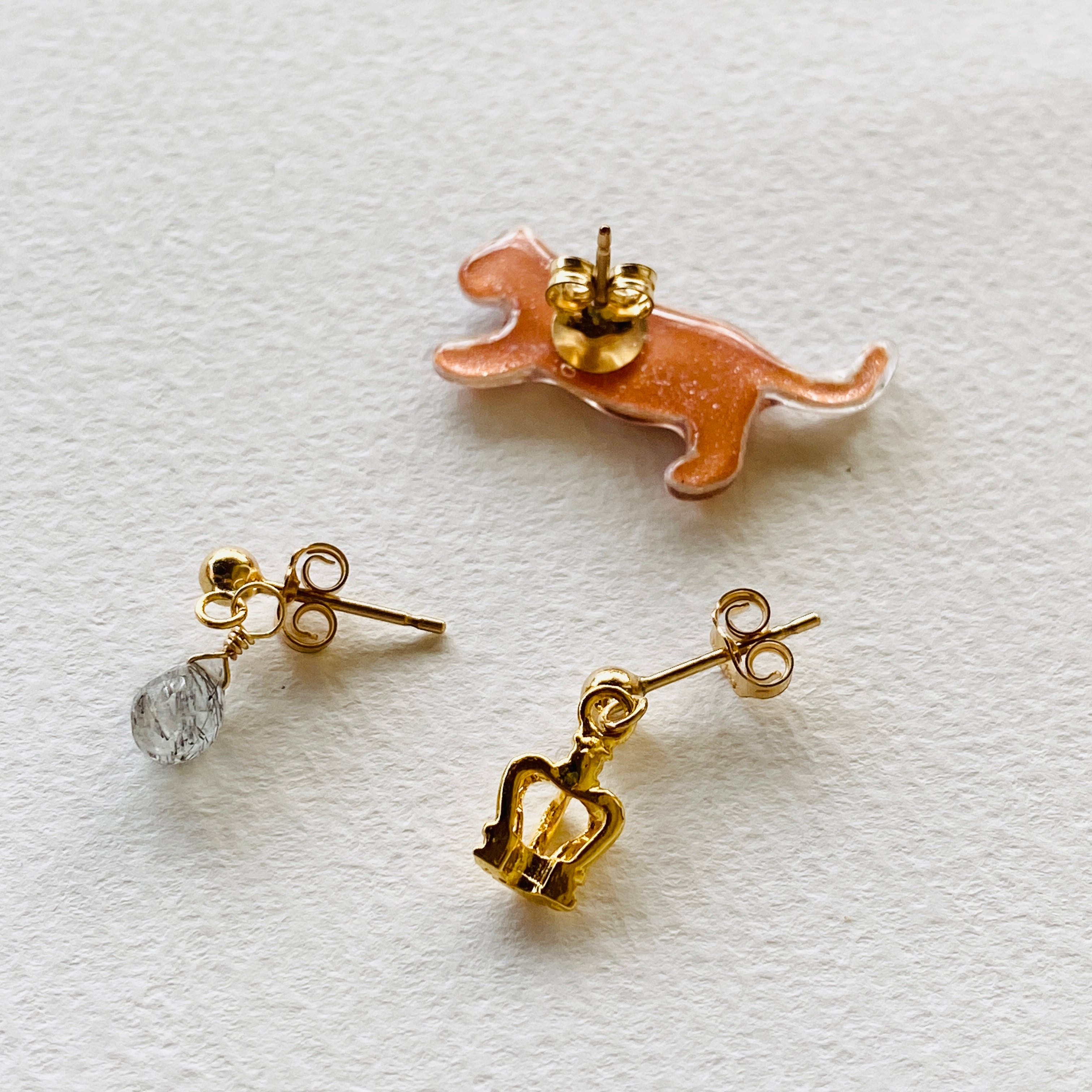 旅するトラミニピアス3点セット（イヤリング変更可） | cocorotsu