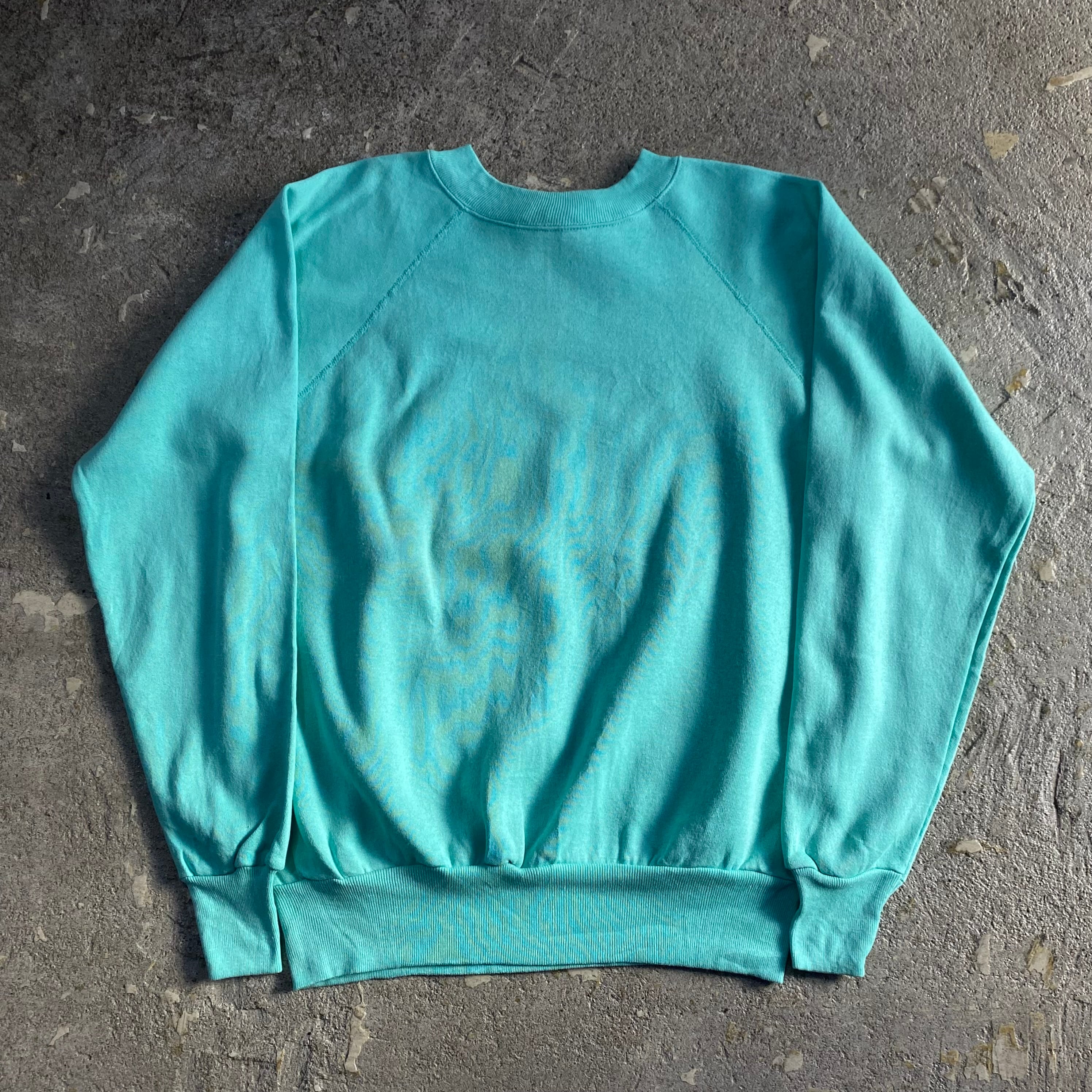 80s SWEATS FX raglan sweat "Tiffany blue"【仙台店】