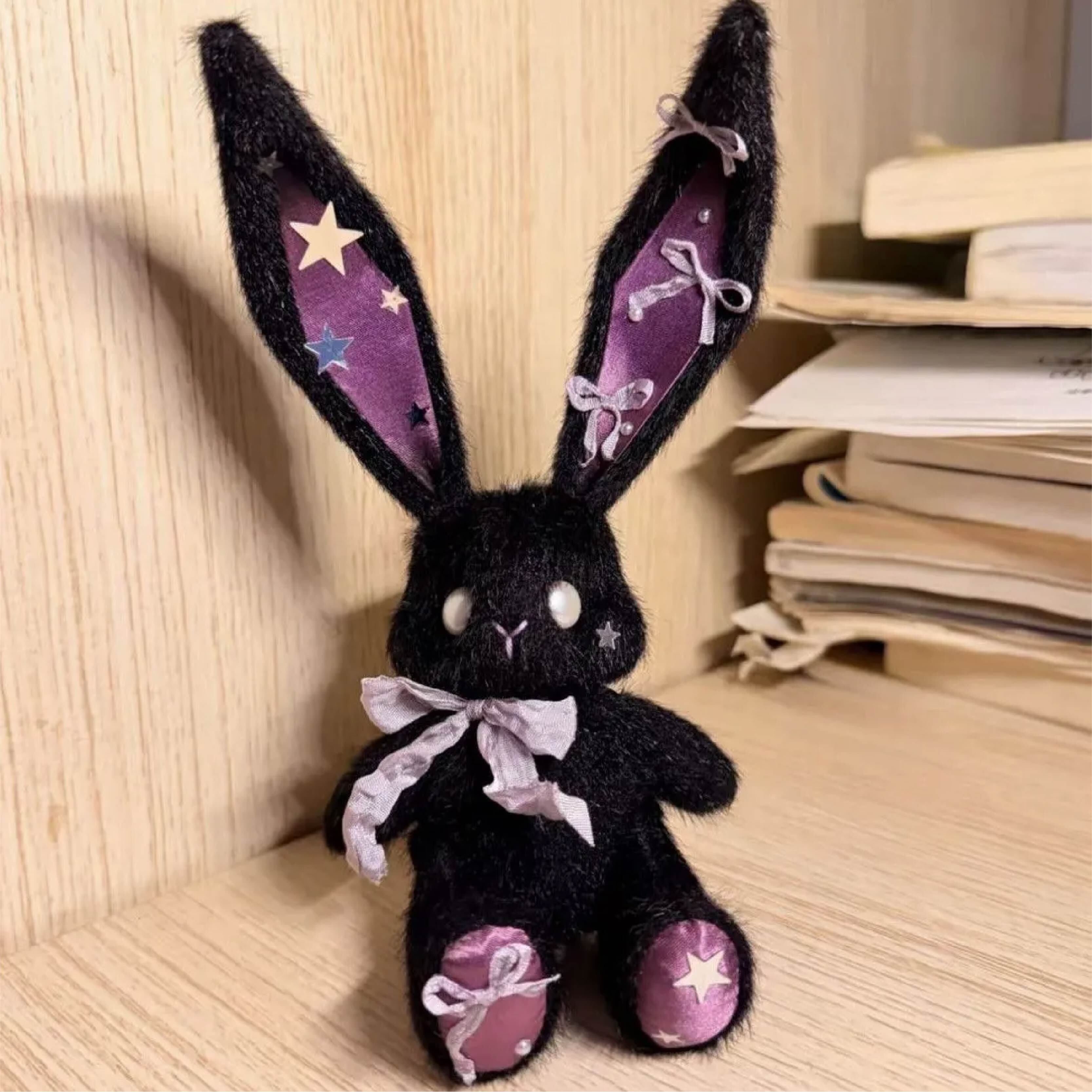 HY 672 . ロングイヤーうさぎ ぬいぐるみチャーム バッグチャーム