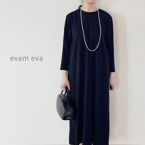 evam eva （エヴァム エヴァ）black flare one-piece (ブラック フレアー ワンピース )