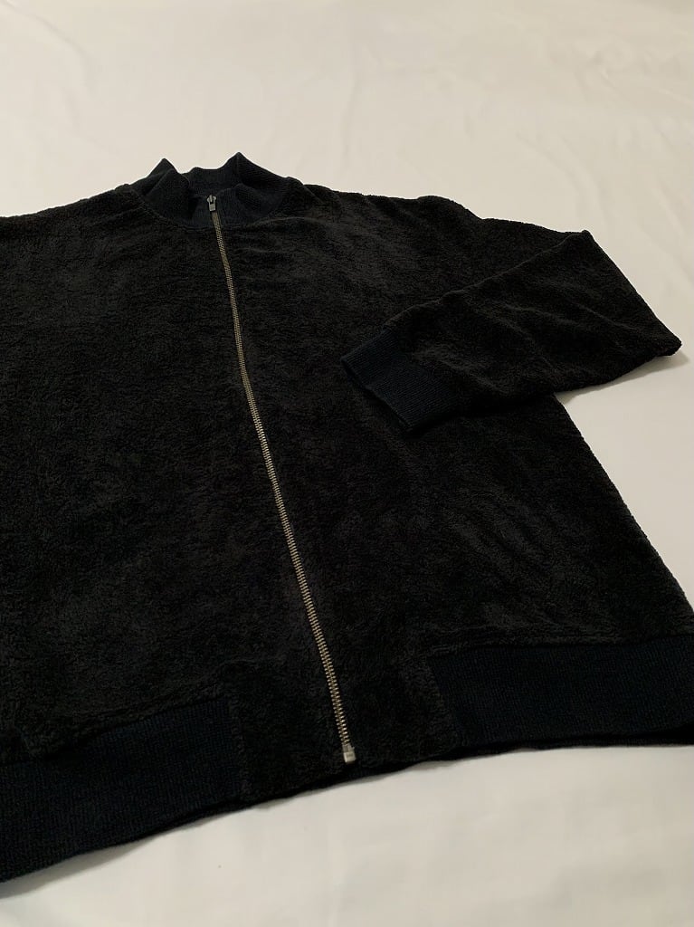 1990's Solid Color Design Pile Zip-Up Jacket "Calvin Klein"