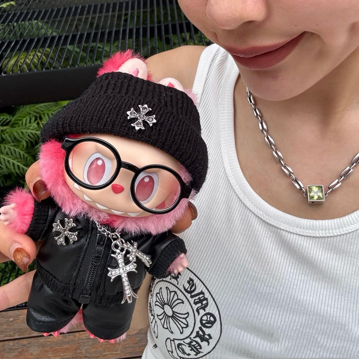 labubu ラブブ 男の子用 17センチ ぬい服 着ぐるみ 着せ替え服 5点