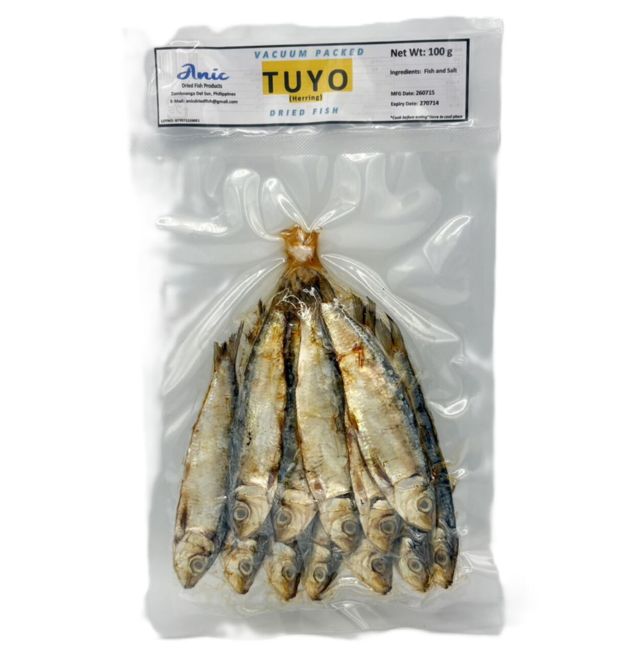 Anic TUYO(Herring) DRIED FISH 100g 【トヨ】