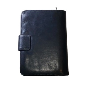 vintage GIANNI VERSACE black leather wallet