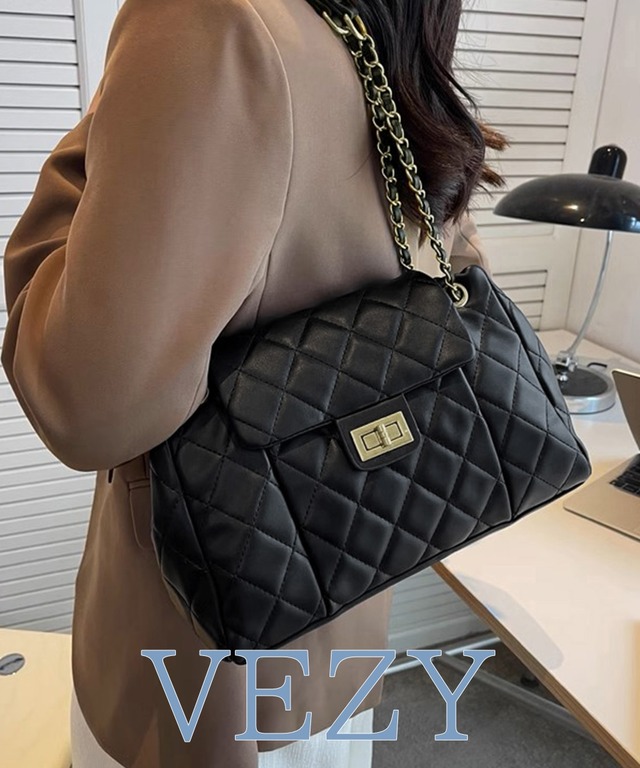 キルティング トートバッグ レディース鞄 大容量チェーンバッグ オフィスカジュアル 肩掛けバッグPUレザー 小さめトートバッグ 通勤通学 韓国手提げバッグ 高見え バッグ BAG ベジー VEZY ItemNo.【20563863 】