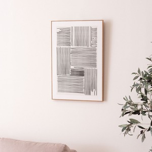 アートパネル モノクロ シンプル 壁掛け 絵 4タイプ