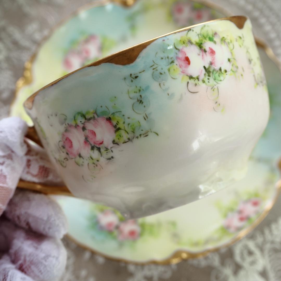 美品 アビランド ハミルトン リボン&お花のガーランドが可愛い 美品 アビランド ハミルトン リボン&お花のガーランドが可愛い