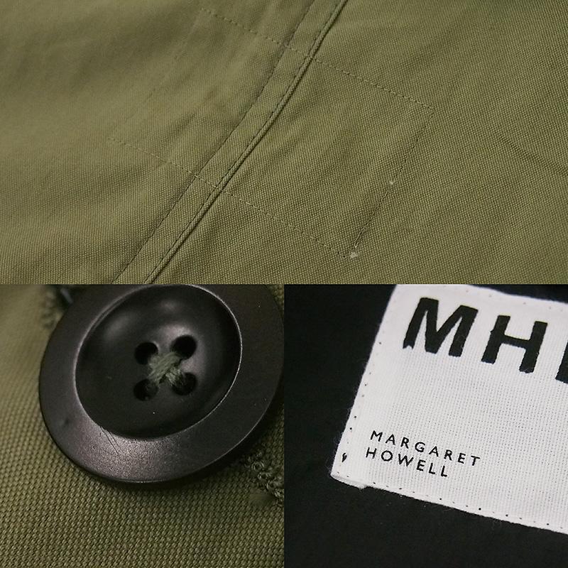 MHL. 中綿ライナー付き ステンカラーコート カーキ MHL. ライナー付 ステンカラーコート カーキ 596-4210500 181 | 質