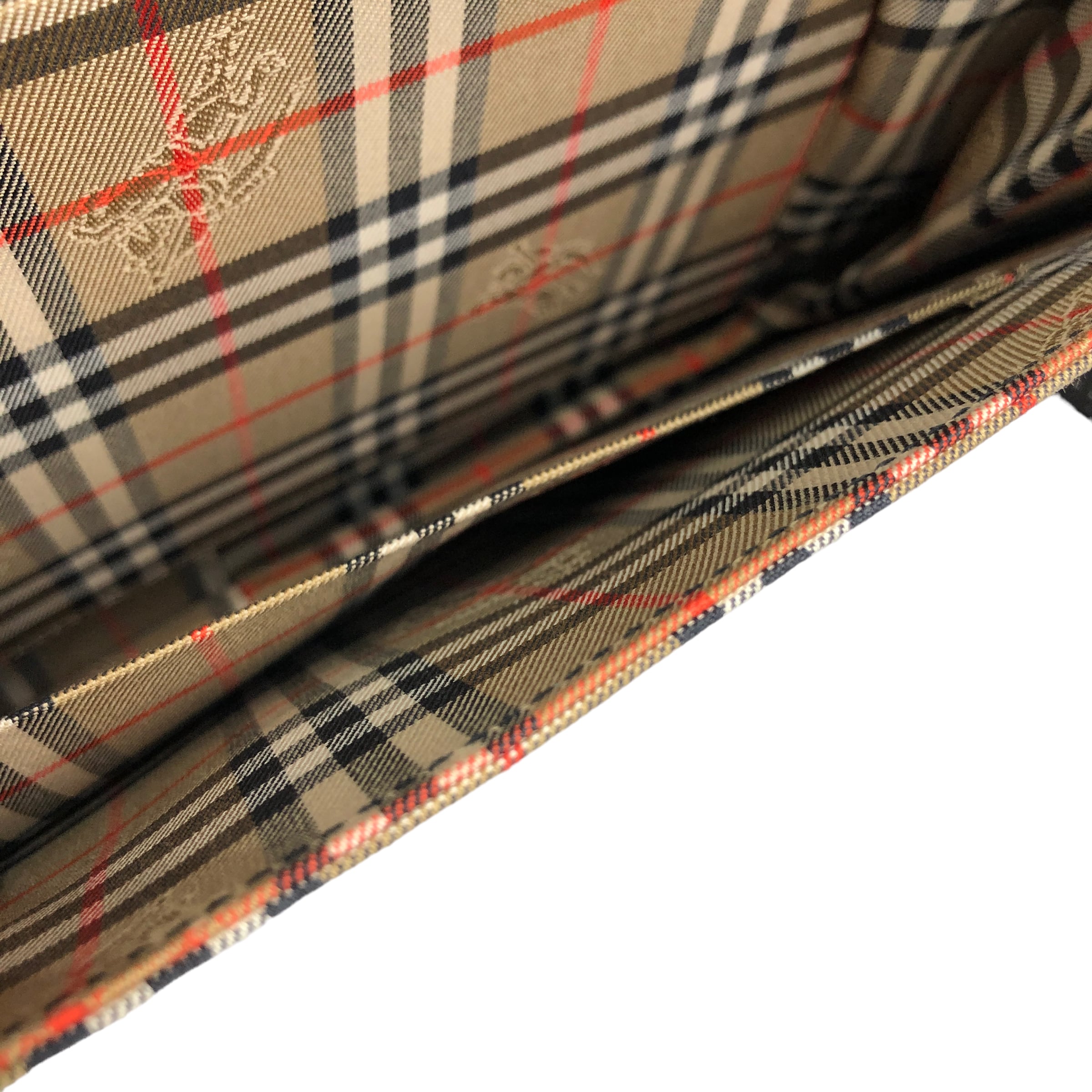 BURBERRY バーバリー クラシックチェック レザー トートバッグ
