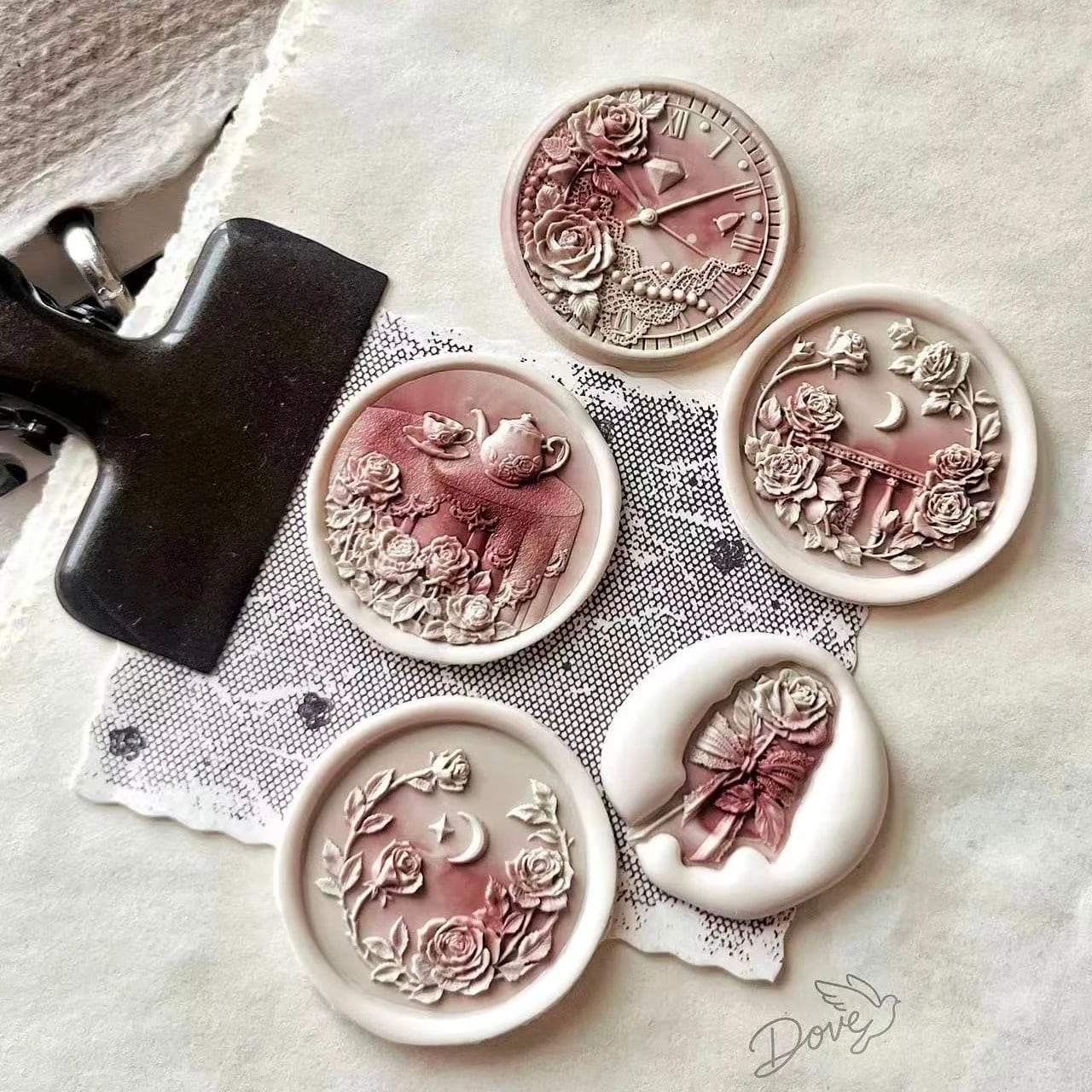 薔薇の静物|Still Life of Roses(全5種)・シーリングスタンプ