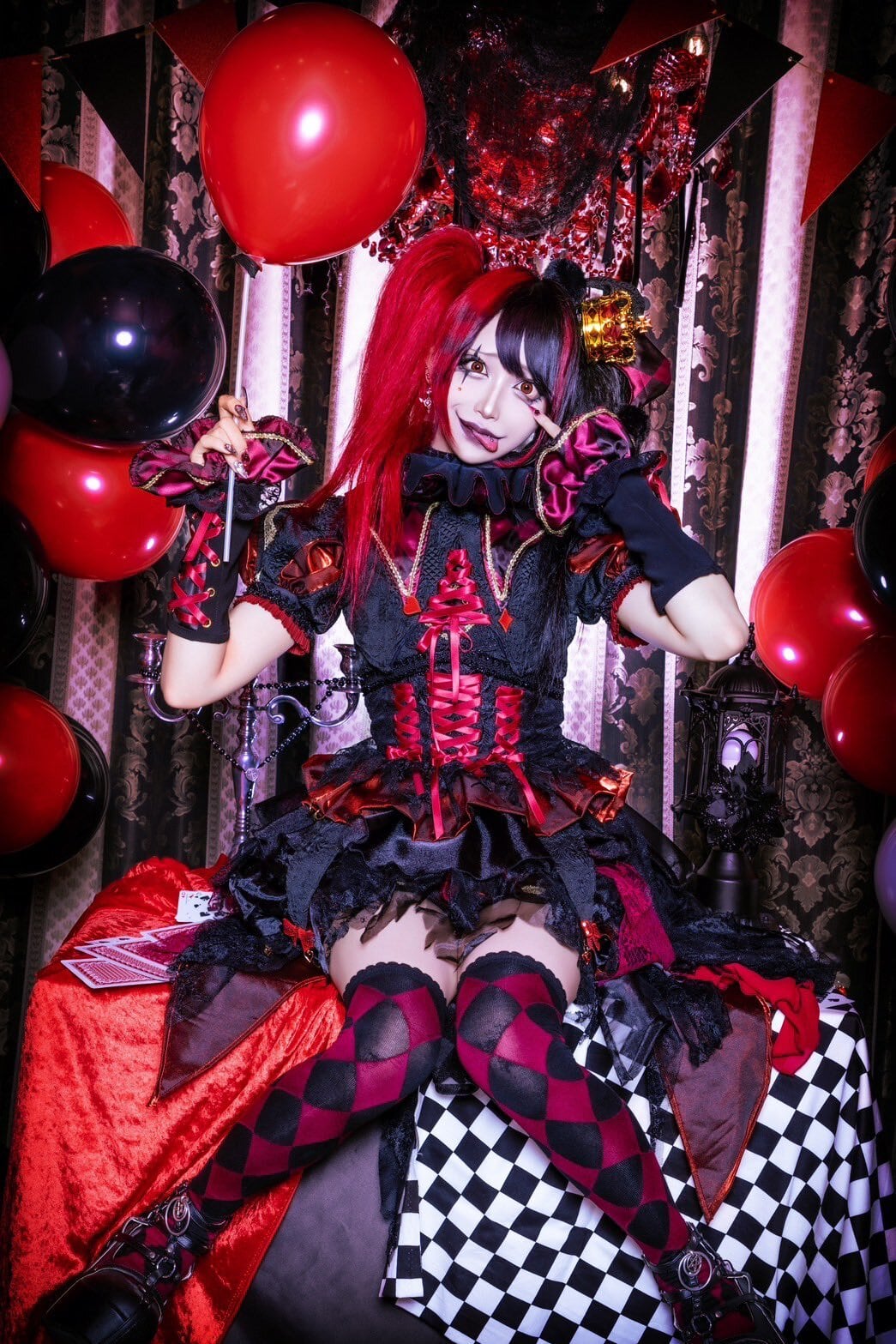 K1482 となりの怪物くん☆ 夏目あさ子 風 コスプレ衣装 cosplay