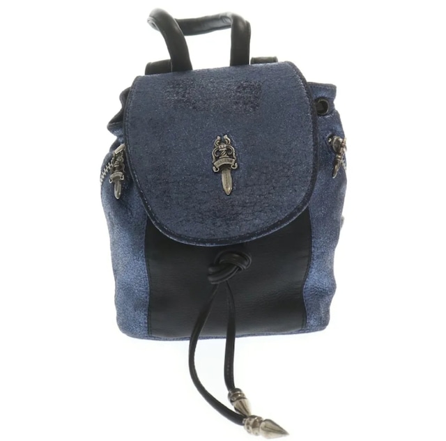 CHROME HEARTS クロムハーツ  MINI IGGY BACKPACK METALLIC ミニイギー ダガー付き バックパック メタリックブルー