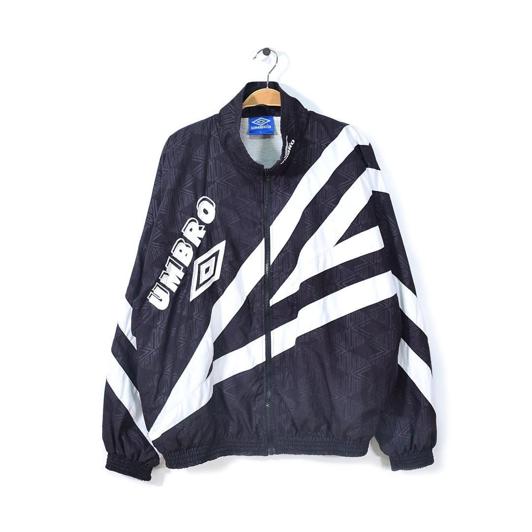 90s UMBRO ヴィンテージ　配色白黒　ナイロンジャケット