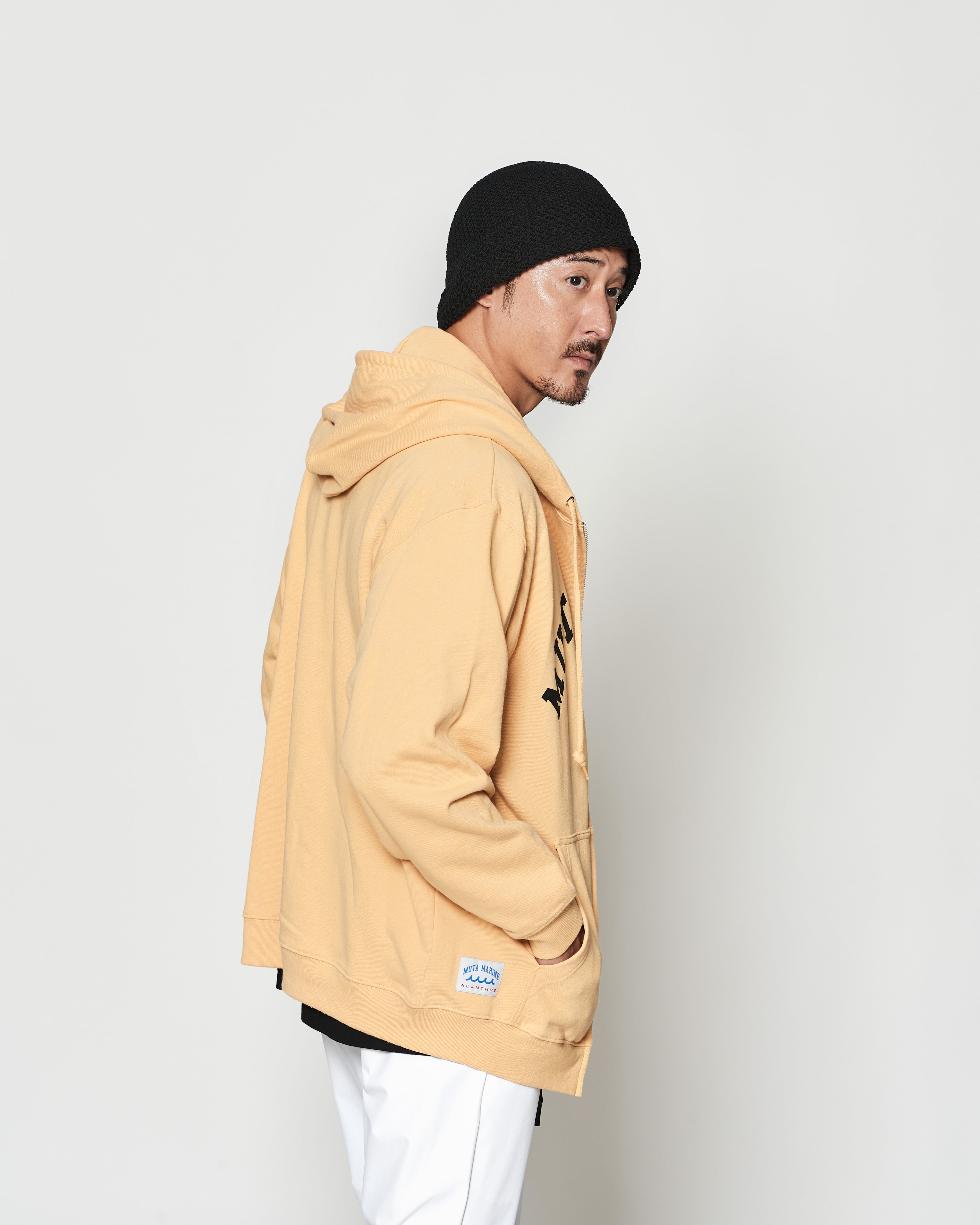 muta MARINE × ACANTHUS アーチロゴ ジップアップ パーカー | ACANTHUS
