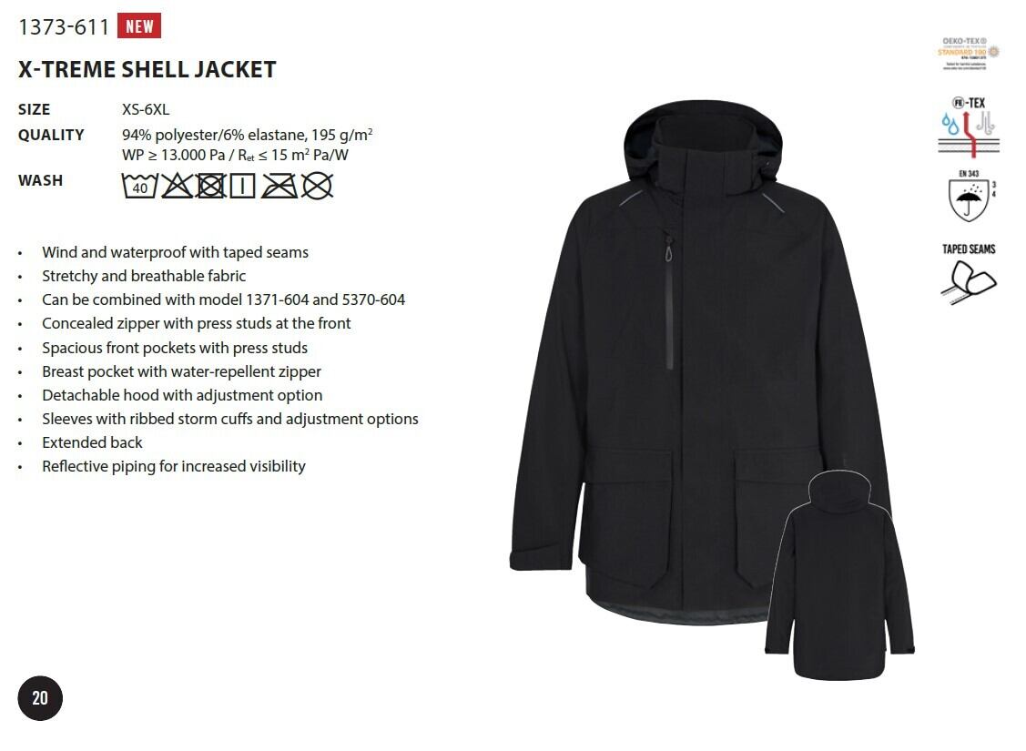 1373-611 X-TREME SHELL JACKET