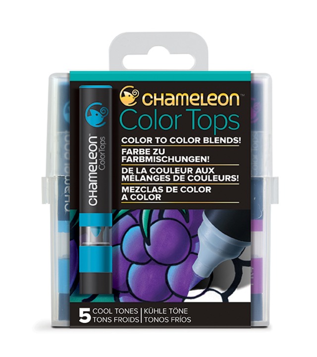 Chameleon Pen 5 Color Tops Cool Set (カメレオンペン　5本入りカラートップ　クールセット)