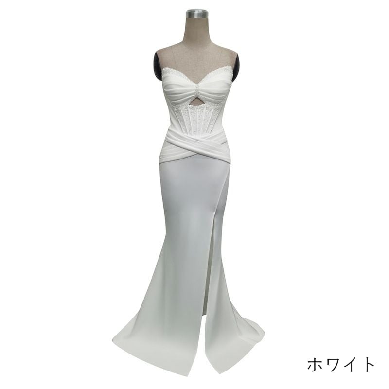 スリットベアトップマーメイドドレス 8color D1693 | 演奏会・ステージ